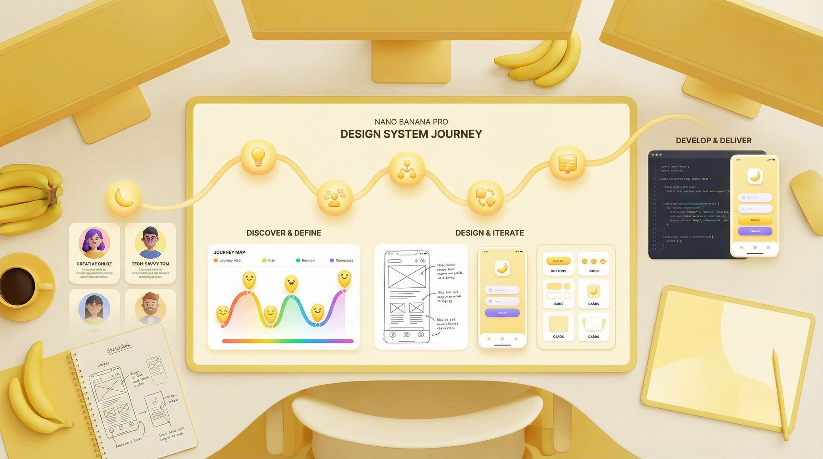 UX Design End-to-End: Nano Banana Pro Design System